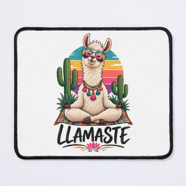 Item preview, Llamaste Yoga Llama | Funny Zen Llama Retro Boho Mindfulness designed and sold by Bee4Boy.