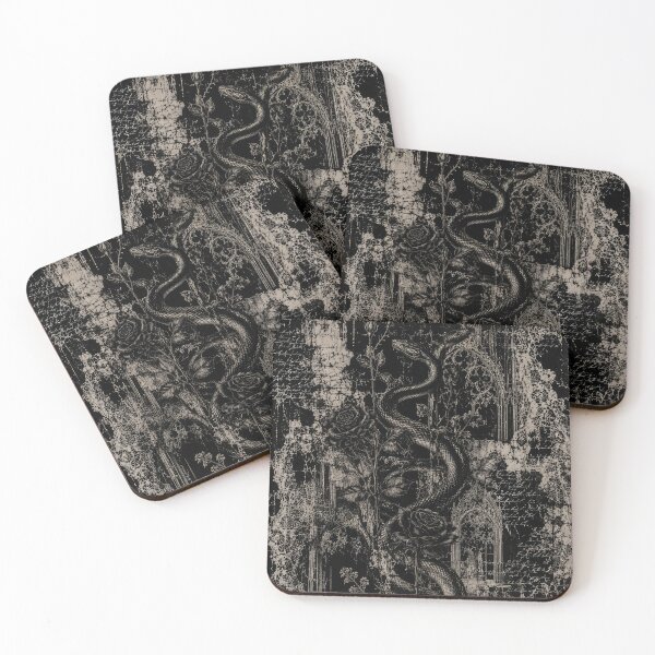 Item preview, Serpent and Black Roses Gothic Grunge  designed and sold by Kaurisdigital.