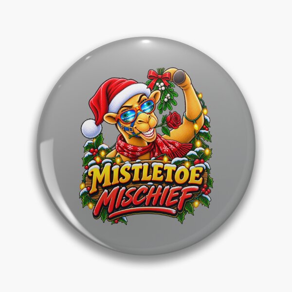 Item preview, Mistletoe Mischief – Fun Christmas Gift for Camel Lovers – Hump Day Holiday Gift – Fun Winter Gift for Camel Lovers – Gift – Camel Santa Is Coming To Town – Funny Camel T-Shirt Gift for Camel Lovers designed and sold by Camel & Quirk.