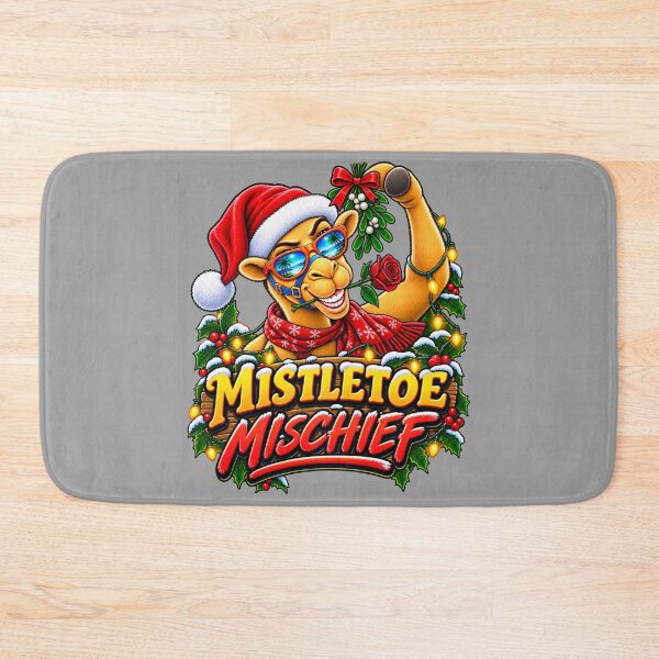 Artikelvorschau, Mistelzweig-Schabernack – Lustiges Weihnachtsgeschenk für Kamelliebhaber – Geschenkidee für die Wochenmitte – Lustiges Wintergeschenk für Kamelliebhaber – Geschenk – Der Kamel-Weihnachtsmann kommt in die Stadt – Lustiges Kamel-T-Shirt als Geschenk für Kam entworfen und verkauft von Camel & Quirk.