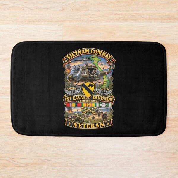 Item preview, Army - Vietnam Combat Cavalry Veteran w 1st Cav Div SSI  Big Helo - 3D - Enhanced designed and sold by Military Insignia Products.