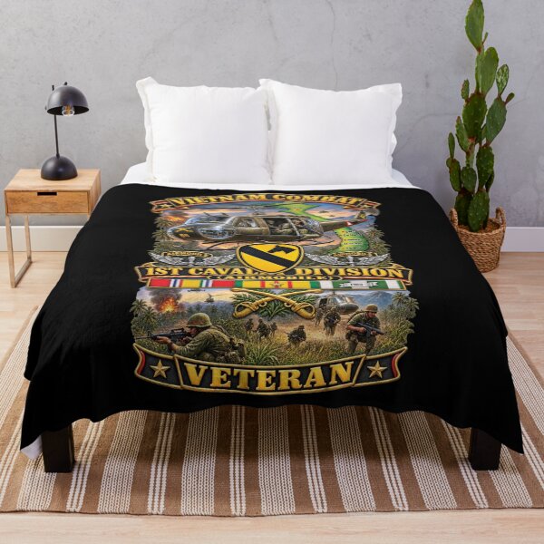Item preview, Army - Vietnam Combat Cavalry Veteran w 1st Cav Div SSI Big Helo - 3D - Enhanced designed and sold by Military Insignia Products.