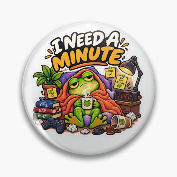 Item preview, Tired Frog I Need A Minute designed and sold by Oddly Relatable.