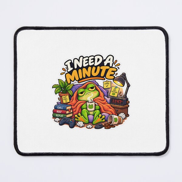 Item preview, Tired Frog I Need A Minute designed and sold by Oddly Relatable.