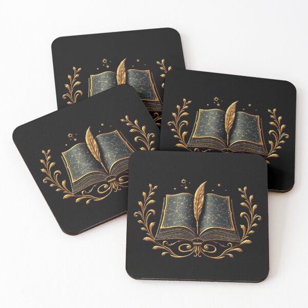 Item preview,  Dark Academia Open Book And Quill Wreath designed and sold by IntelliMindDesigns.