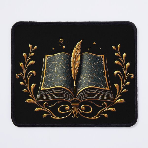 Item preview,  Dark Academia Open Book And Quill Wreath designed and sold by IntelliMindDesigns.
