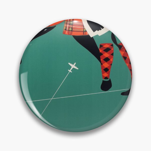 Item preview, Scottish Highlands Scotland Original Custom Vintage Poster Wall Art Design Pillow Gift designed and sold by Cool Robot Bro..