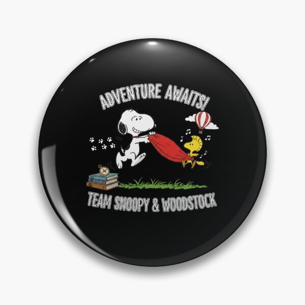 Item preview, Adventure Awaits Team Snoopy Woodstock Hot Air Balloon Travel designed and sold by Dravienart.