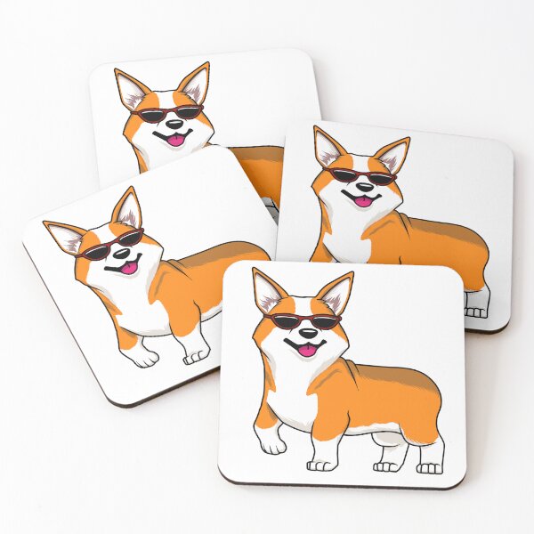 Item preview, Cute Corgi Dog with Sunglasses designed and sold by Jaudaux Designs.
