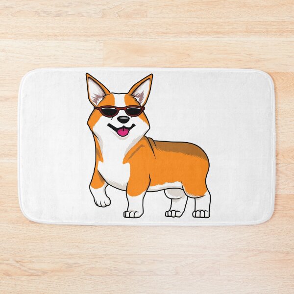 Item preview, Cute Corgi Dog with Sunglasses designed and sold by Jaudaux Designs.