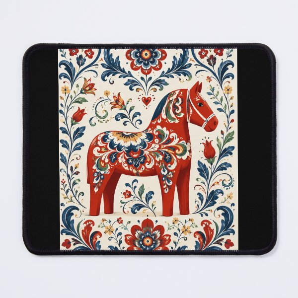 Item preview, Swedish Dala Horses Red, Funny Dala Horses  designed and sold by Owneysweet.