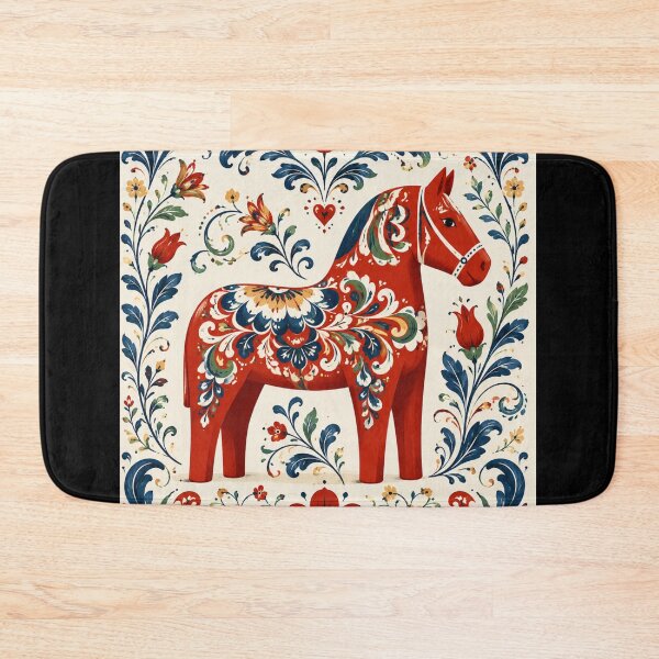 Item preview, Swedish Dala Horses Red, Funny Dala Horses  designed and sold by Owneysweet.