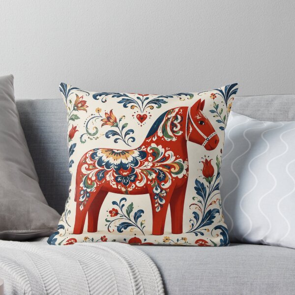 Item preview, Swedish Dala Horses Red, Funny Dala Horses  designed and sold by Owneysweet.