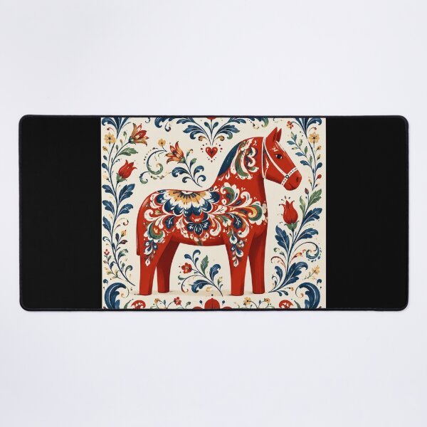 Item preview, Swedish Dala Horses Red, Funny Dala Horses designed and sold by Owneysweet.