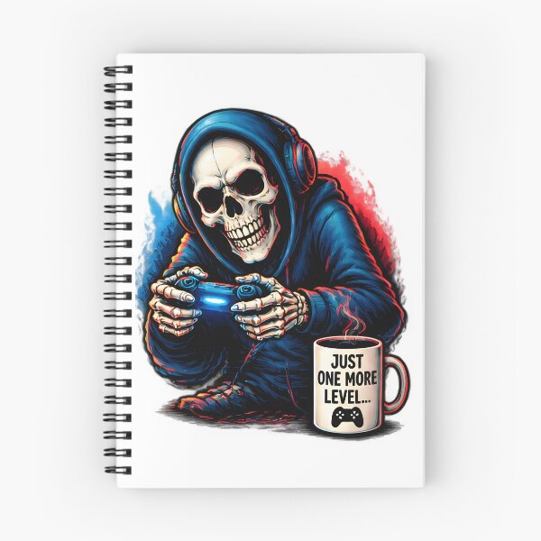 Item preview, Skeleton Gamer Just One More Level Video Games designed and sold by Pyt27.
