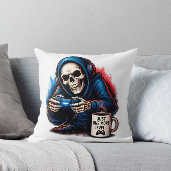 Item preview, Skeleton Gamer Just One More Level Video Games designed and sold by Pyt27.