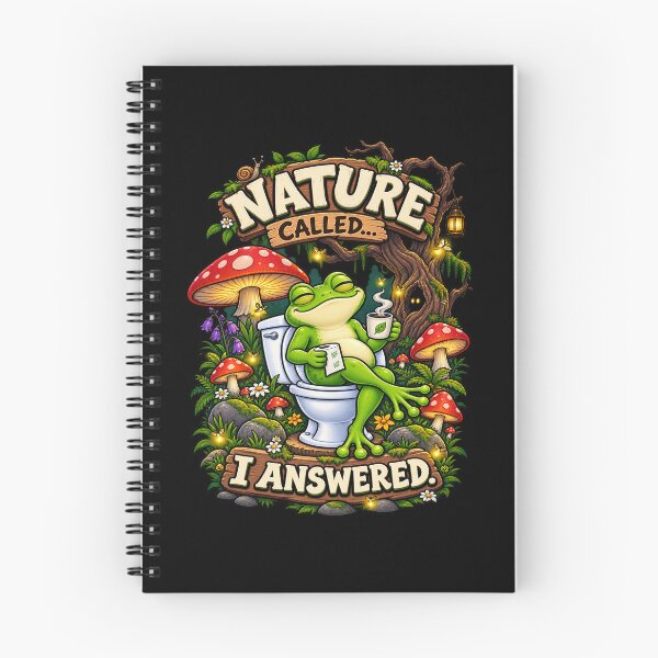 Item preview, Funny Frog Nature Called T-Shirt – Magical Forest Bathroom Humor designed and sold by Angelle55.
