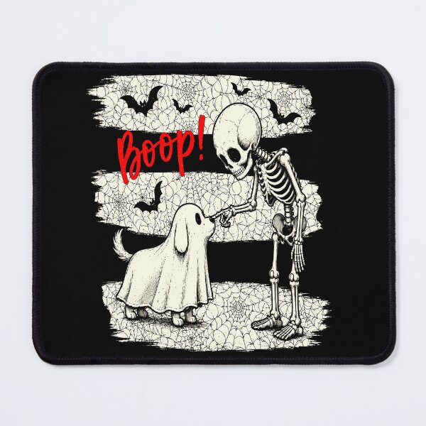 Item preview, Boop! Cute Halloween Ghost Dog and Skeleton Spooky Funny Design designed and sold by ArcaneArtistry.