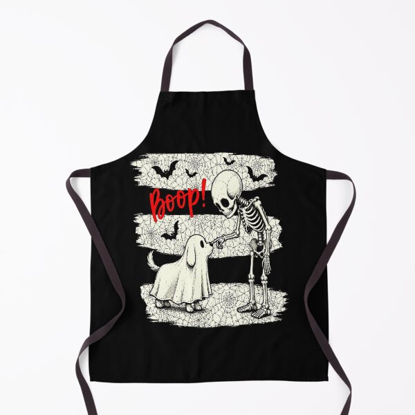 Item preview, Boop! Cute Halloween Ghost Dog and Skeleton Spooky Funny Design designed and sold by ArcaneArtistry.