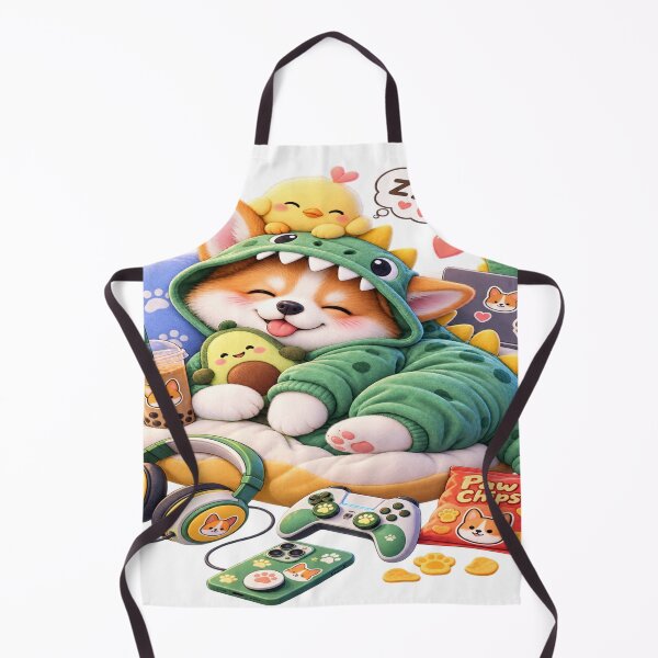 Item preview, Corgi Dino Dreams | Cute Kawaii Cozy Gamer designed and sold by HACHI-SHOP.