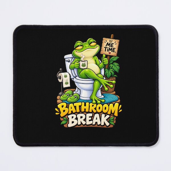 Item preview, Funny Frog Bathroom Break T-Shirt – Cute Frog Me Time Humor designed and sold by Angelle55.