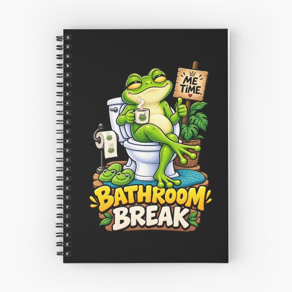 Item preview, Funny Frog Bathroom Break T-Shirt – Cute Frog Me Time Humor designed and sold by Angelle55.