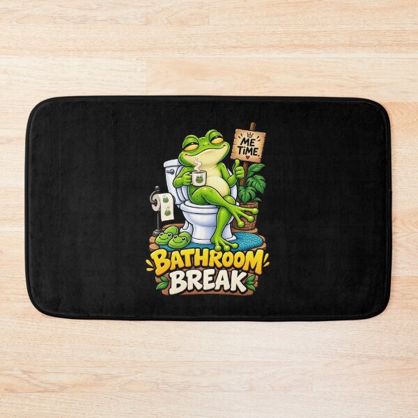 Item preview, Funny Frog Bathroom Break T-Shirt – Cute Frog Me Time Humor designed and sold by Angelle55.