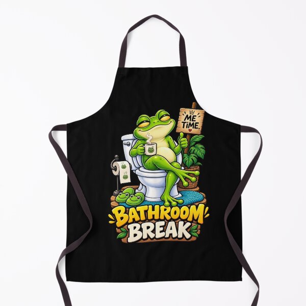Item preview, Funny Frog Bathroom Break T-Shirt – Cute Frog Me Time Humor designed and sold by Angelle55.