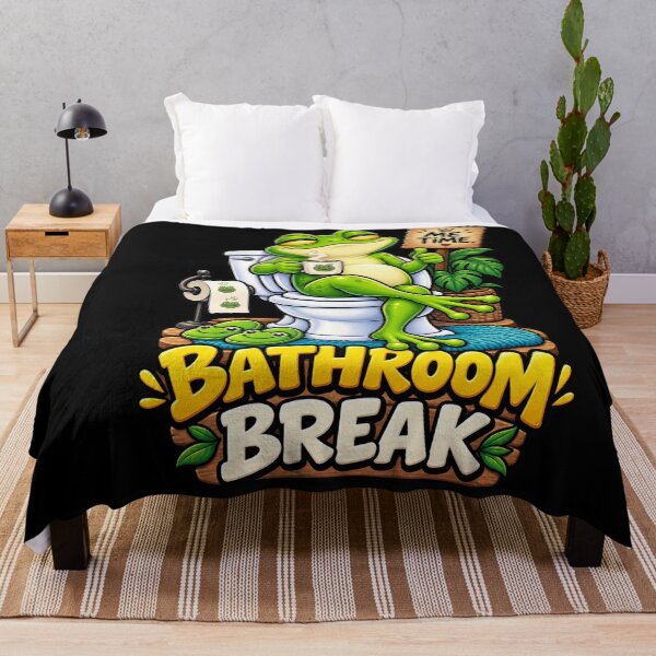 Item preview, Funny Frog Bathroom Break T-Shirt – Cute Frog Me Time Humor designed and sold by Angelle55.