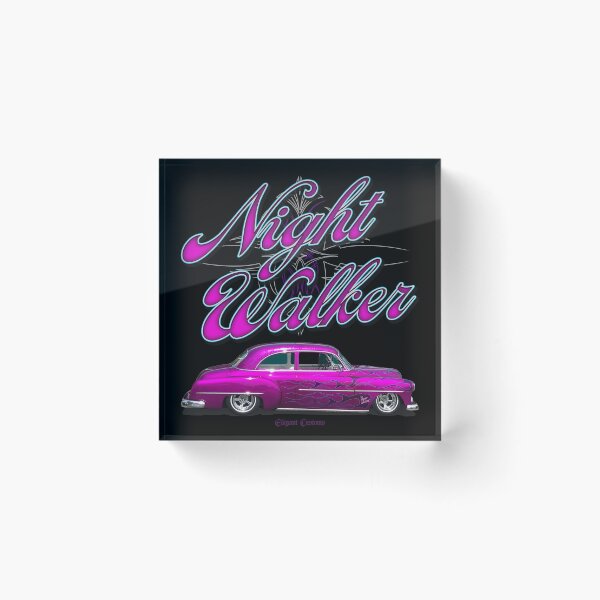 Item preview, 52 Bel Air Flamed Night Walker with text - Lowrider, Kustom, Hot Rod, Muscle Car designed and sold by Elegant Customs.