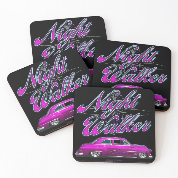 Item preview, 52 Bel Air Flamed Night Walker with text - Lowrider, Kustom, Hot Rod, Muscle Car designed and sold by Elegant Customs.