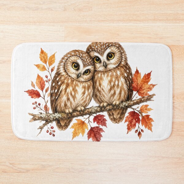 Item preview, Watercolor Owl Couple – Hoo Do You Love? designed and sold by DBVisuals.