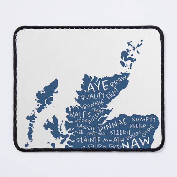 Item preview, Scottish Words Slang Highlands Scotland Original Custom Vintage Poster Wall Art Design Pillow Gift designed and sold by Cool Robot Bro..