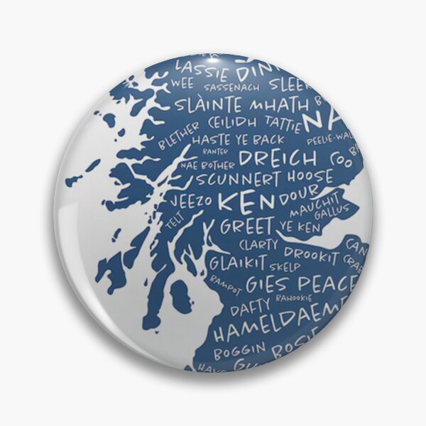 Item preview, Scottish Words Slang Highlands Scotland Original Custom Vintage Poster Wall Art Design Pillow Gift designed and sold by Cool Robot Bro..