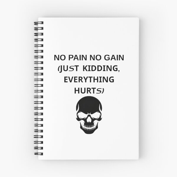 Item preview, NO PAIN NO GAIN JUST KIDDING FUNNY GYM WORKOUT designed and sold by eihabo.