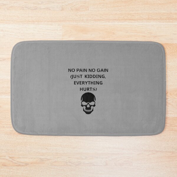 Item preview, NO PAIN NO GAIN JUST KIDDING FUNNY GYM WORKOUT designed and sold by eihabo.