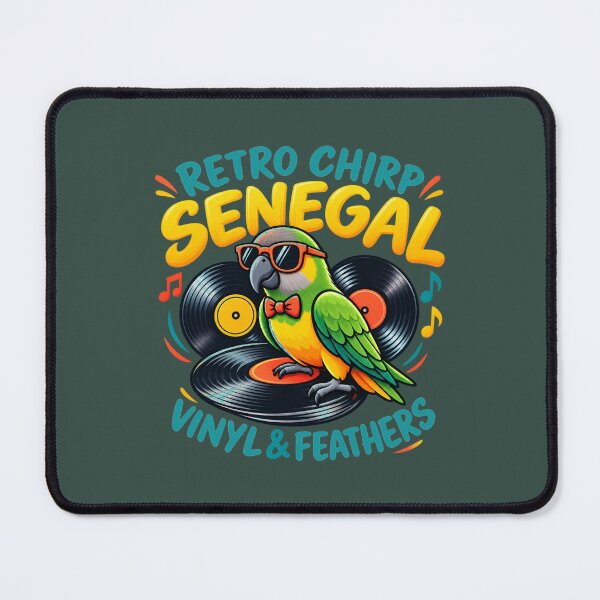Item preview, Retro Chirp Senegal Parrot Vinyl & Feathers designed and sold by PunchDrop.