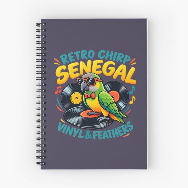 Item preview, Retro Chirp Senegal Parrot Vinyl & Feathers designed and sold by PunchDrop.