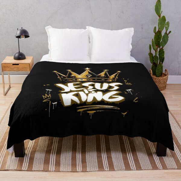 Item preview, Jesus Is King Graffiti Crown – Urban Christian Streetwear designed and sold by PoppaBear71.