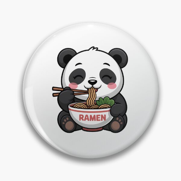 Item preview, Panda Eating Ramen Noodles Cute Animal designed and sold by KD Merch.