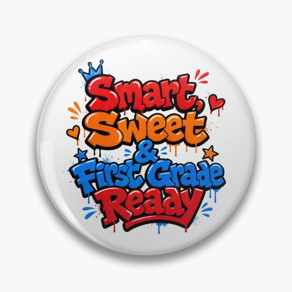 Item preview, Smart, Sweet & First Grade Ready – Colorful Back to School designed and sold by MomParentADHD.