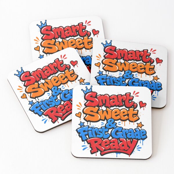 Item preview, Smart, Sweet & First Grade Ready – Colorful Back to School designed and sold by MomParentADHD.