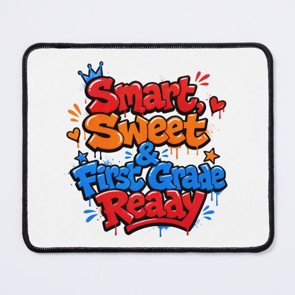 Item preview, Smart, Sweet & First Grade Ready – Colorful Back to School designed and sold by MomParentADHD.