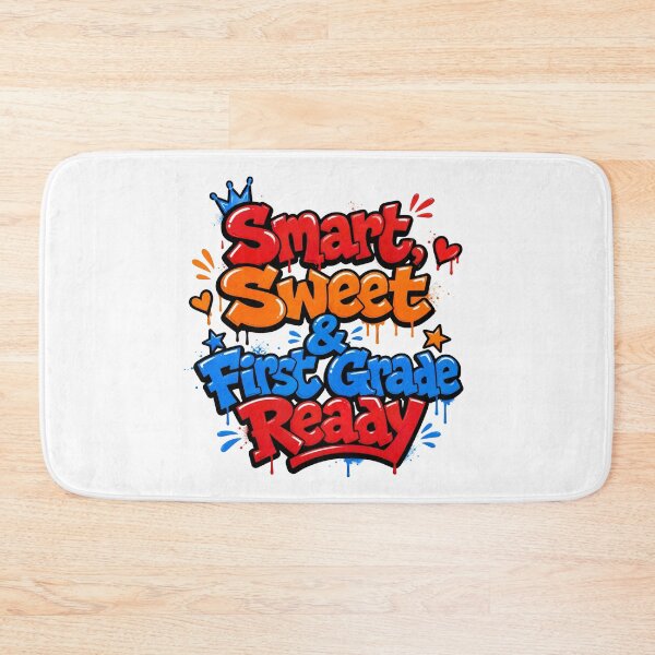 Item preview, Smart, Sweet & First Grade Ready – Colorful Back to School designed and sold by MomParentADHD.