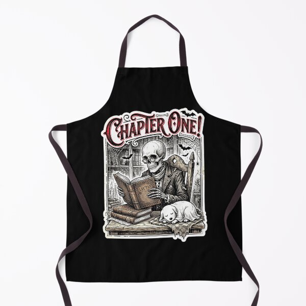 Item preview, Chapter One Gothic Skeleton Reader Vintage Dark Academia Book Lover designed and sold by ArcaneArtistry.