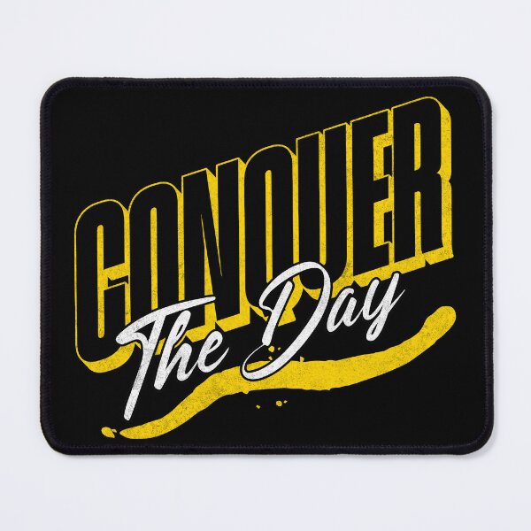 Item preview, Conquer The Day Dynamic Hustle T-Shirt, Gym Workout Motivation designed and sold by baretyas.