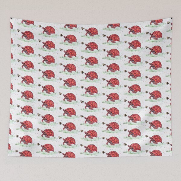 Item preview, Red Tortoise and a Bumble bee  designed and sold by Casimirasart.