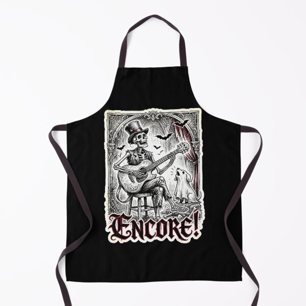 Item preview, Halloween Skeleton Guitarist Encore Vintage Gothic Music Halloween Design designed and sold by ArcaneArtistry.
