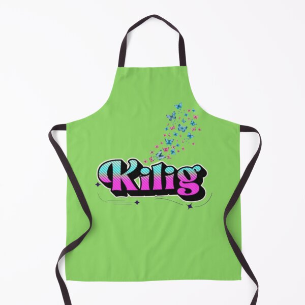 Item preview, Kilig Tagalog Word Butterflies In Stomach Pink Cyan Retro Typography Art designed and sold by Miheerala.