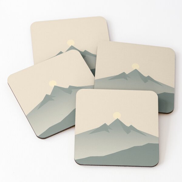 Item preview, Minimalist Boho Mountain Landscape Earth Tones designed and sold by IntelliMindDesigns.